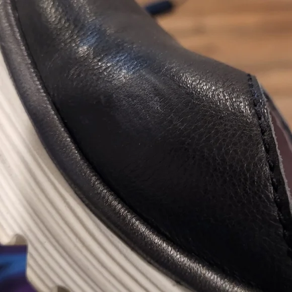 FLY London Women's Brito Sandals Black & Off White Size 37 (US 6-6.5) - Picture 6 of 13